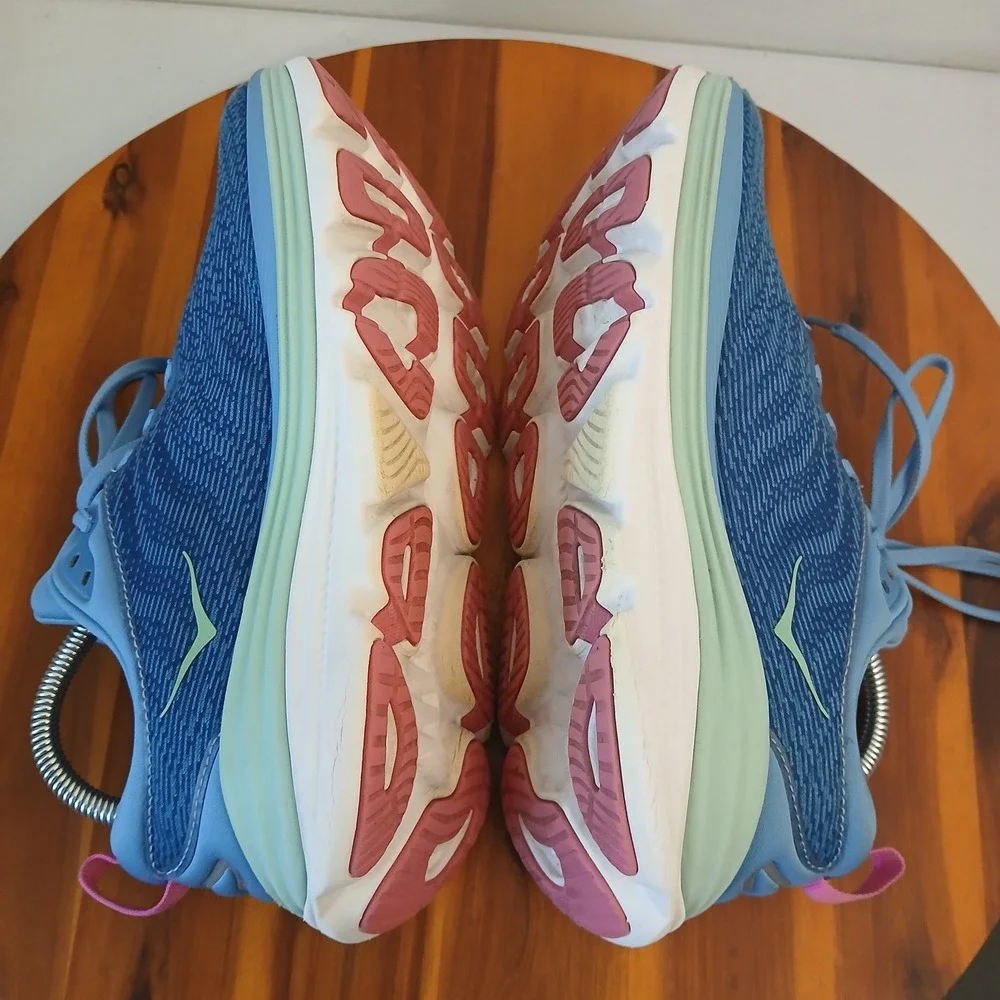 Hoka One One Gaviota 5 Womens 8.5D Blue Wide Running Shoes Sneakers 1134270